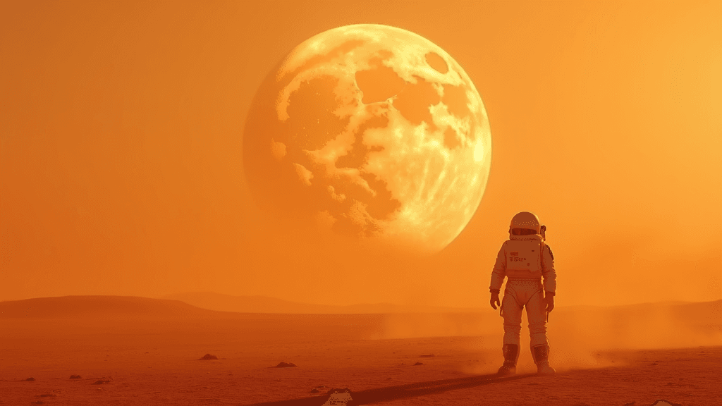 Sci-fi epic wide shot