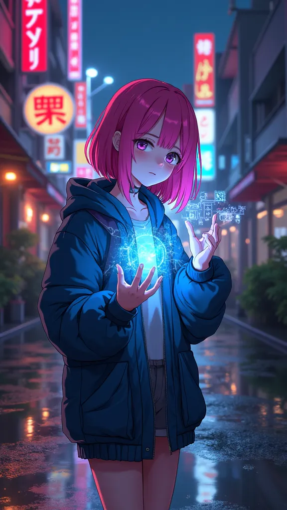 Anime cyberpunk portrait