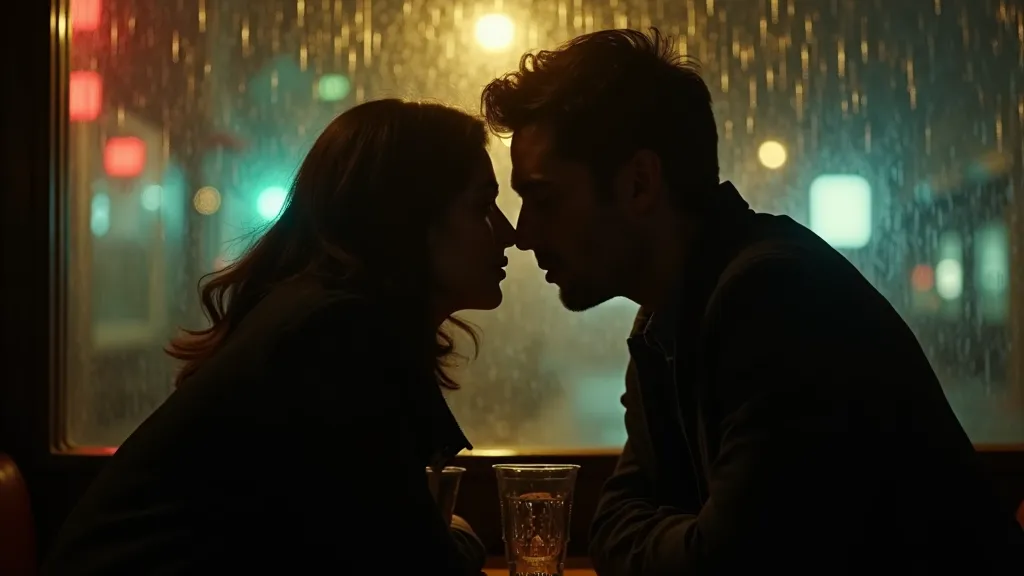 Romantic drama close-up