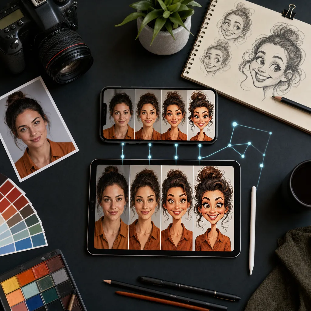 Step‑by‑step: photo to caricature on Nexvy (with 12 proven prompt recipes)